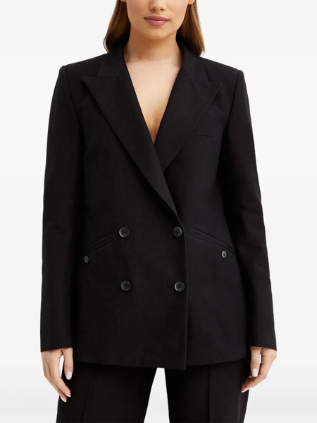  Fay Double-breasted Blazer - Black 
