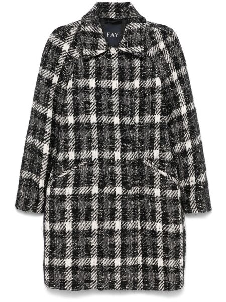  Fay Double-breasted Coat - Black 