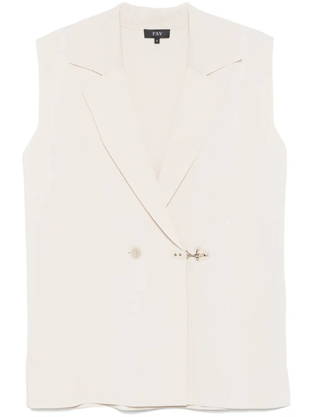  Fay Double-breasted Waistcoat - Neutrals 