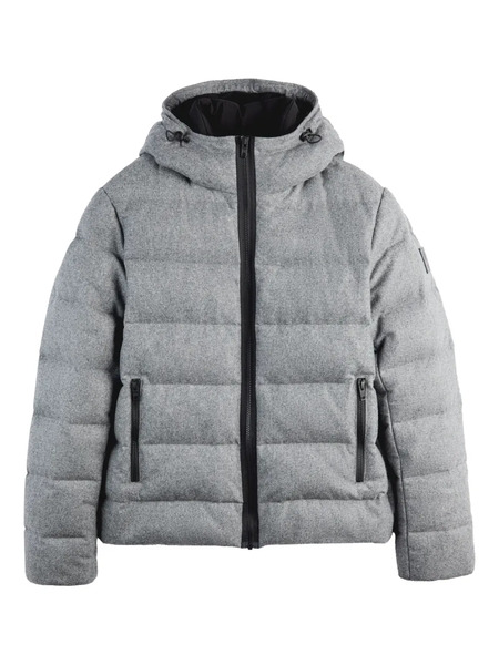  Fay Double-front Hooded Padded Jacket - Grey 