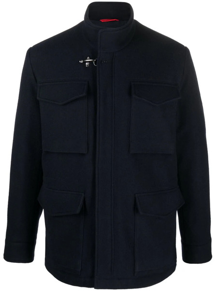  Fay Field Drawstring-waist Wool Blend Jacket - Blue 