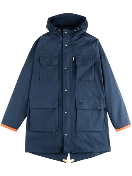 Fay Fisherman Parka Coat - Blue 