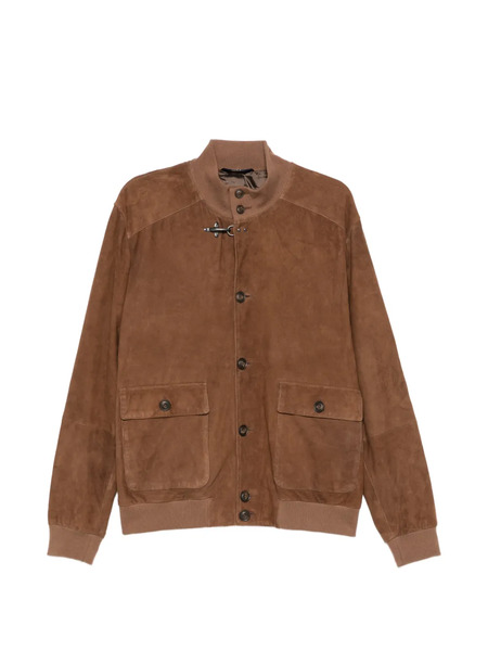  Fay Flap-pocket Bomber Jacket - Brown 