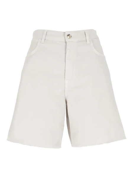  Fay Frayed Five-pocket Shorts - Neutrals 