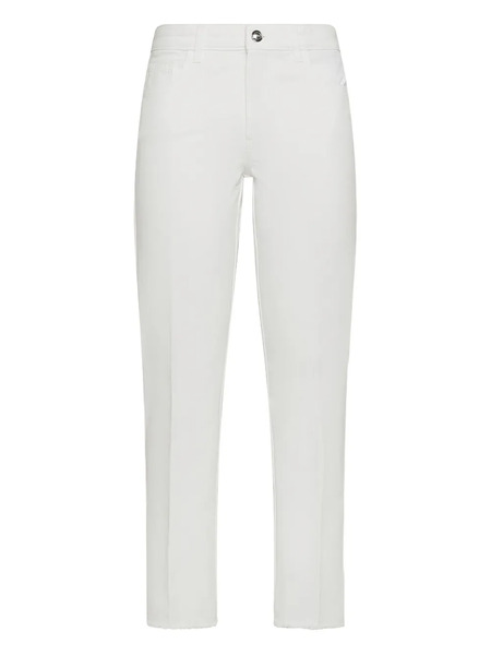  Fay Frayed-hem Trousers - White 