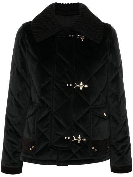  Fay 3 Ganci Quilted Jacket - Black 