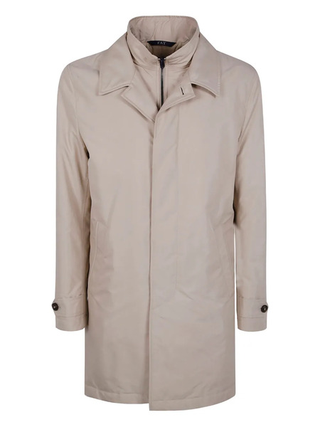  Fay High-neck Zip-fastening Jacket - Neutrals 