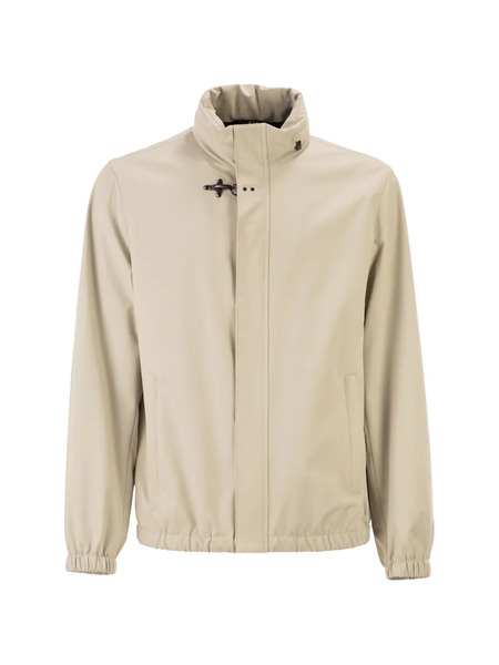  Fay Hood Bomber Jacket - Neutrals 