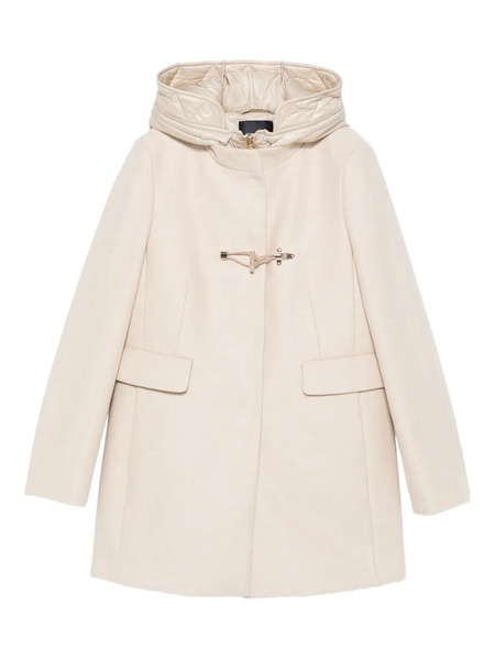  Fay Hooded Coat - Neutrals 