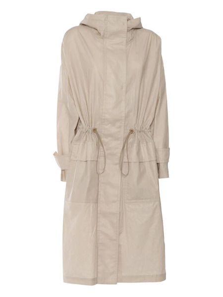  Fay Hooded Drawstring Parka - Neutrals 