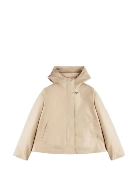  Fay Hooded Parka Coat - Neutrals 