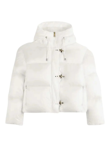  Fay Hooded Puffer Coat - White 