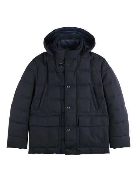  Fay Hooded Puffer Jacket - Blue 