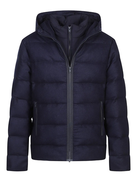  Fay Hooded Quilted Jacket - Blue 
