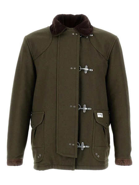 Fay Hook-fastening Patch-pocket Parka - Green 
