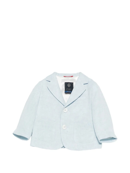  Fay Kids Buttoned Jacket - Blue 