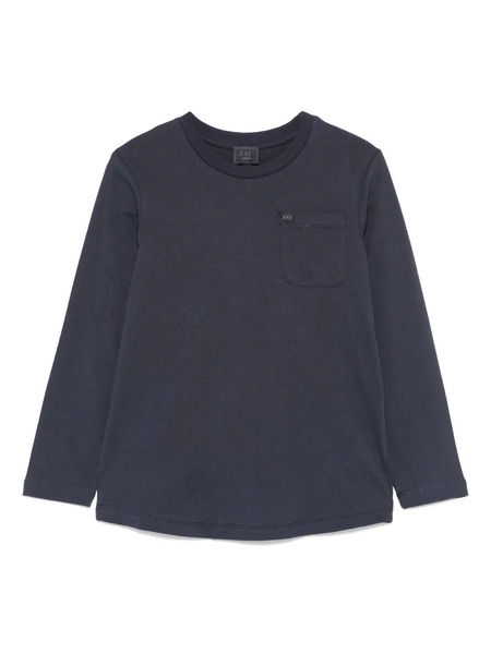  Fay Kids Cotton T-shirt - Blue 