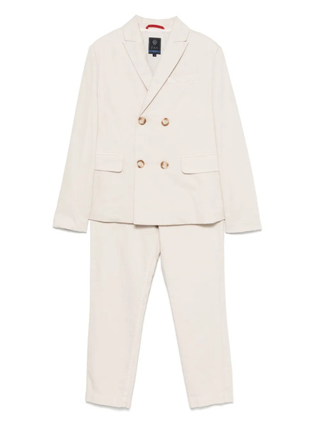  Fay Kids Double-breasted Suit - Neutrals 