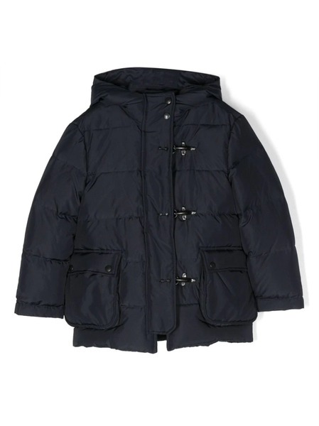  Fay Kids 3 Ganci Hooded Down Jacket - Blue 