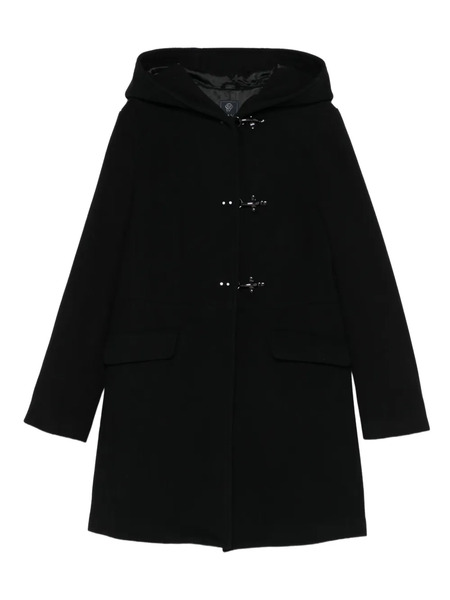  Fay Kids Hooded Duffle Coat - Black 
