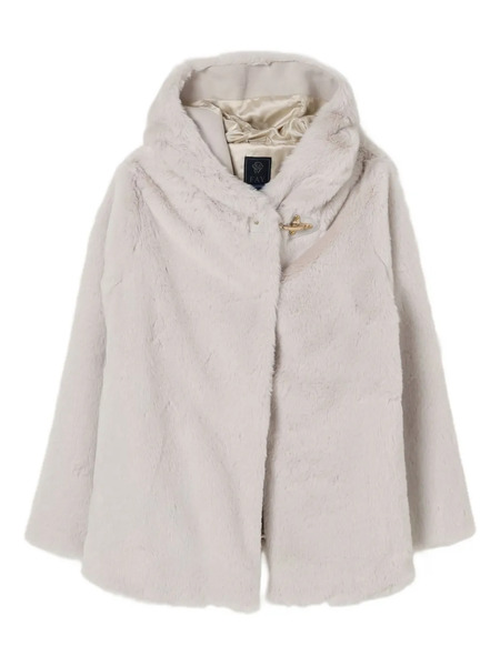  Fay Kids Hooded Poncho - Neutrals 
