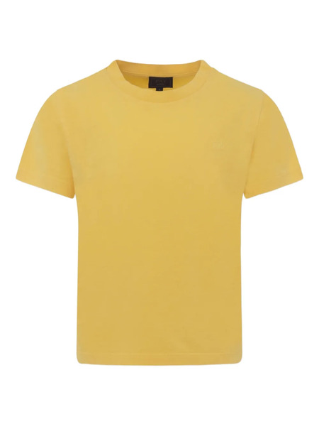 Fay Kids Logo-detail T-shirt - Yellow 