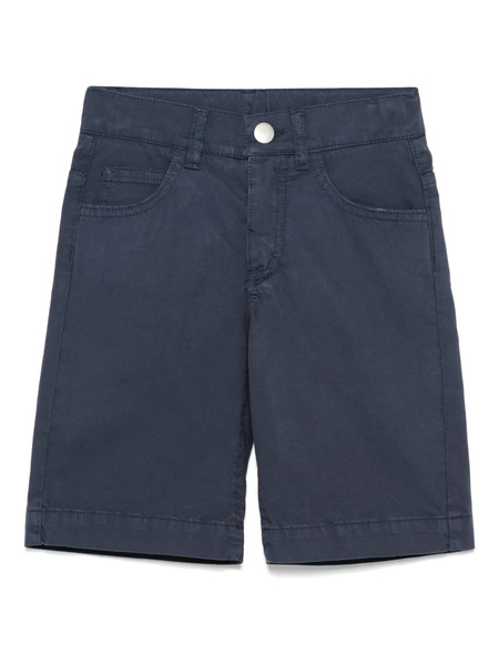  Fay Kids Logo-patch Shorts - Blue 