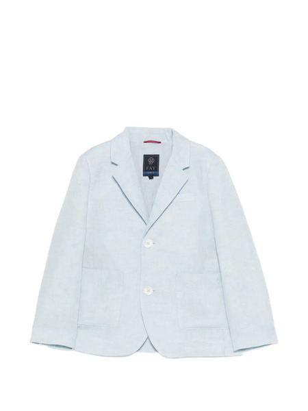  Fay Kids Patch-pocket Two-button Blazer - Blue 