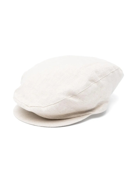  Fay Kids Peaked Linen Beret - Neutrals 