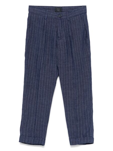  Fay Kids Pinstriped Trousers - Blue 
