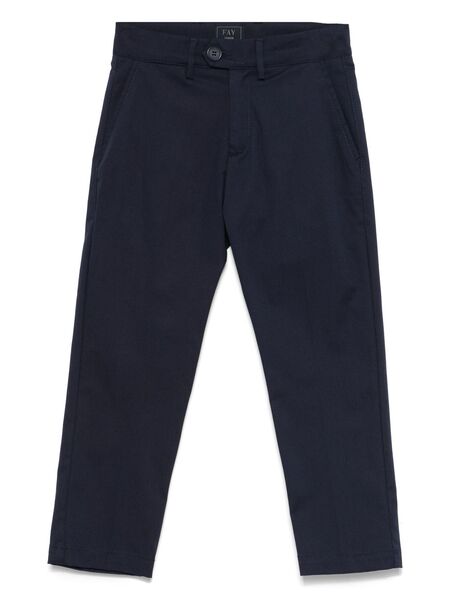  Fay Kids Poplin Chinos - Blue 