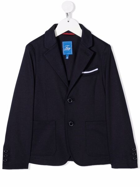  Fay Kids Single Breasted Blazer - Blue 