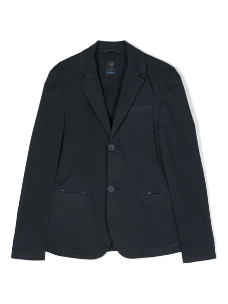  Fay Kids Single-breasted Blazer - Blue 