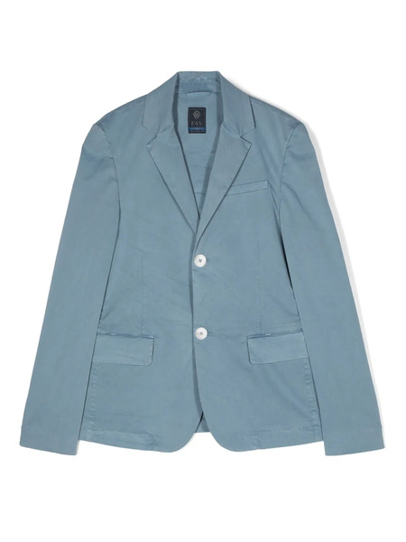  Fay Kids Single-breasted Blazer - Blue 