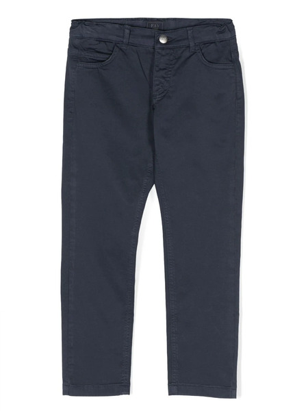 Fay Kids Straight-leg Chinos - Blue 