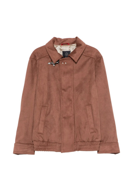  Fay Kids Toggle Pocket Jacket - Brown 