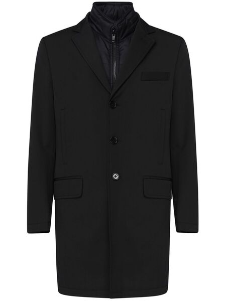  Fay Layered Coat - Black 
