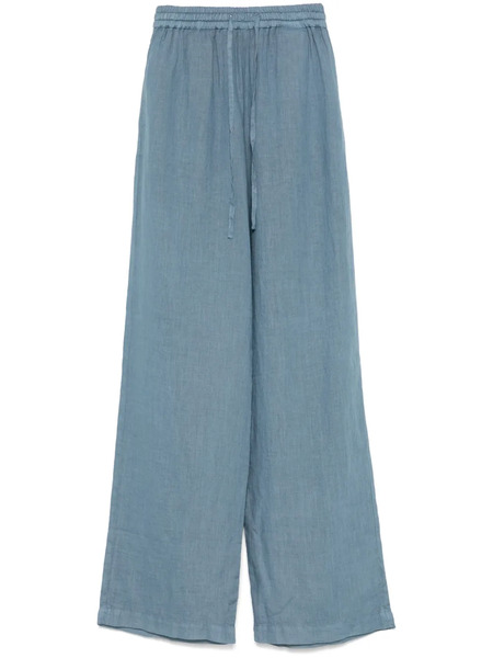  Fay Linen Trousers - Blue 