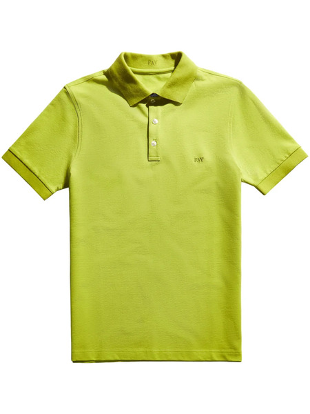  Fay Logo-embroidered Polo Shirt - Green 