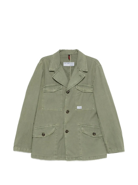  Fay Logo-patch Jacket - Green 
