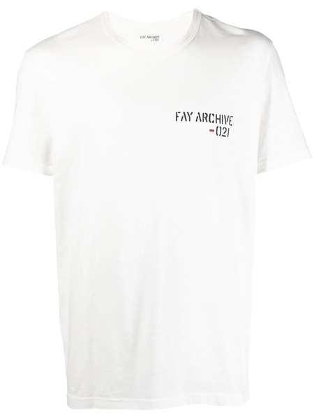  Fay Logo-print T-shirt - White 