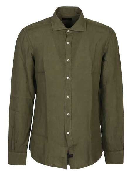  Fay Long-sleeve Button-up Shirt - Green 
