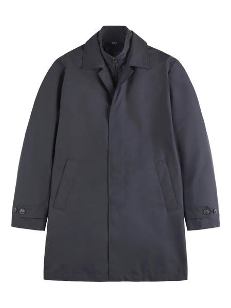  Fay Morning Button Single-breasted Coat - Blue 