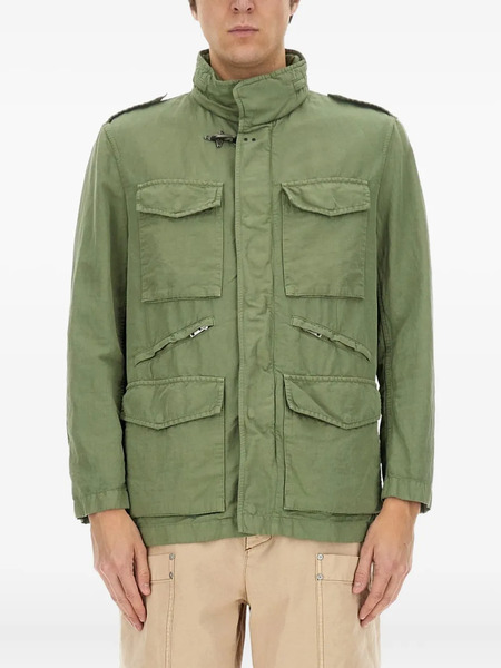  Fay Multi-pocket Cotton Jackets - Green 
