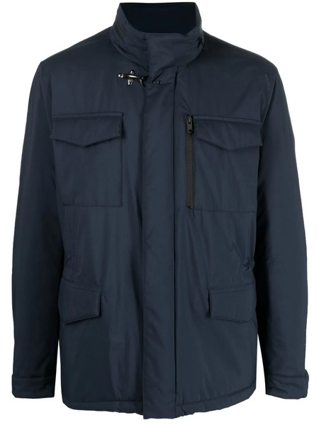  Fay Multiple-pocket Zip-fastening Jacket - Blue 