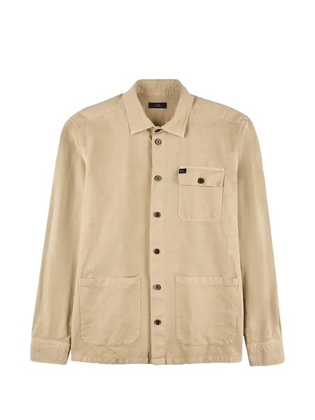  Fay Oversized-pocket Shirt - Neutrals 