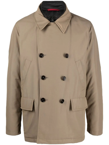  Fay Padded Double-breasted Jacket - Neutrals 