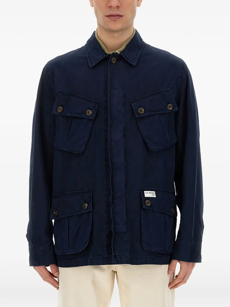  Fay Patch-pocket Shirt Jacket - Blue 