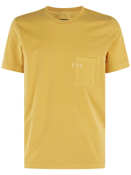  Fay Patch Pocket T-shirt - Orange 