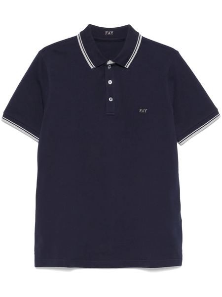  Fay Piqué Polo Shirt - Blue 